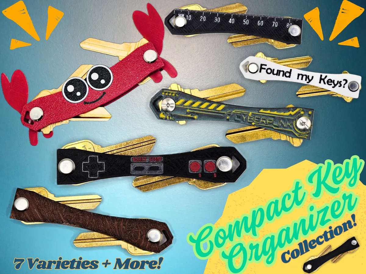 Compact Key Organizer Collection - Everyday Carry & Pocket Tools, in stock