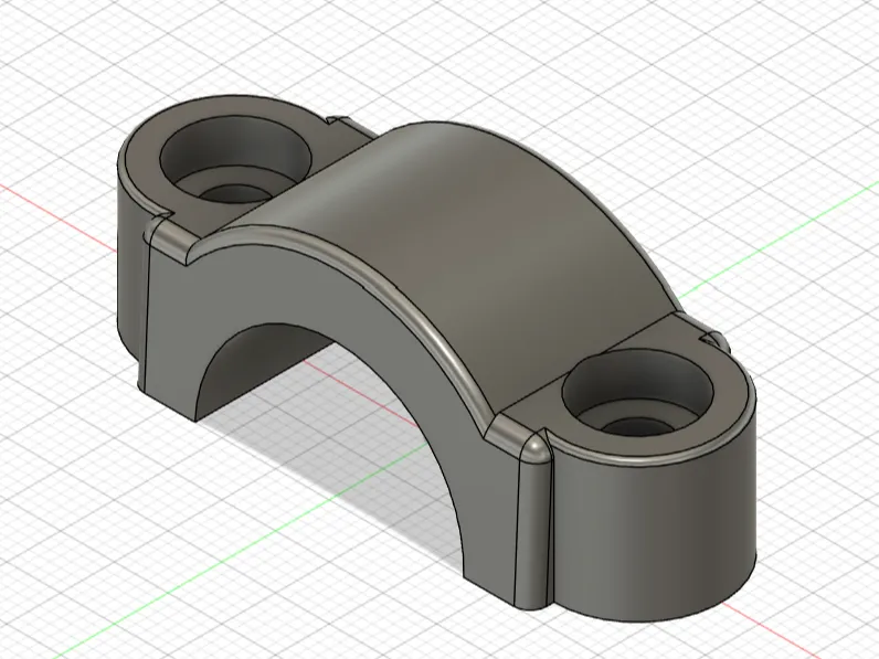 Ducati Hypermotard 950 Handguard Mount Clamp