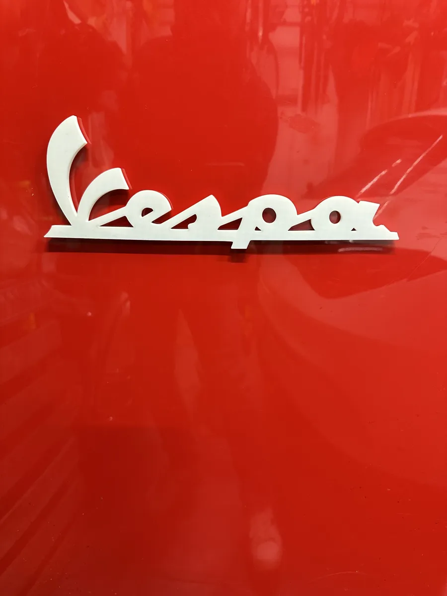 Vespa Logo Wall Sign, photo 3 of 4 - Vespa Logo Wall Sign Car & Vehicle
