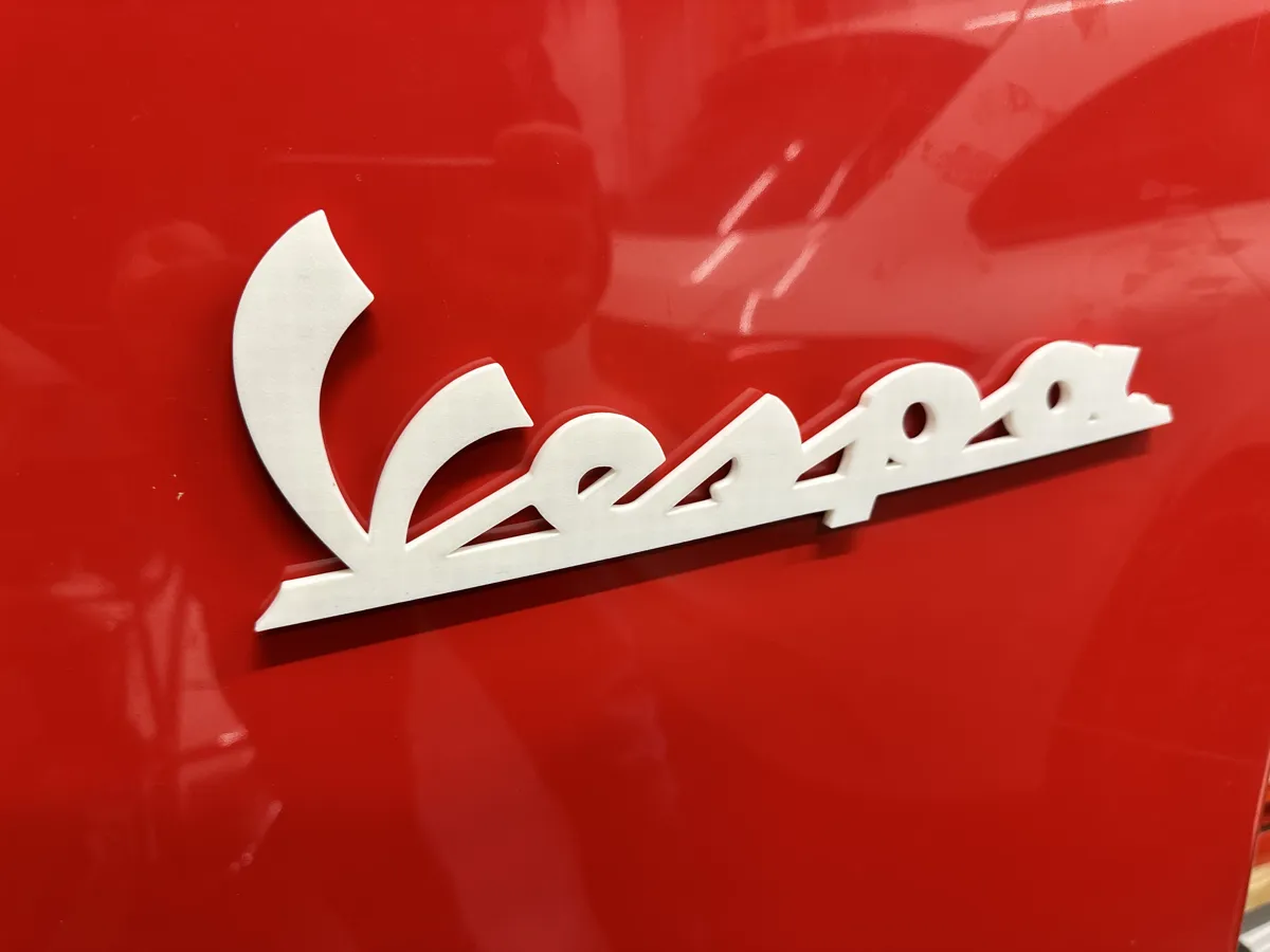 Vespa Logo Wall Sign, photo 4 of 4 - Vespa Logo Wall Sign Car & Vehicle