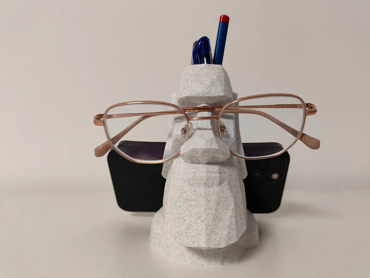 Moai Statue Phone and Pencil Holder