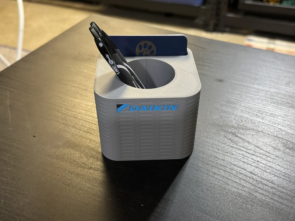 HVAC DAIKIN Unit Pen Holder & Business card holder, photo 3 of 4 - HVAC DAIKIN Unit Pen Holder & Business card holder Desk & Office