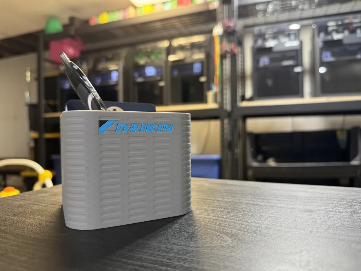 HVAC DAIKIN Unit Pen Holder & Business card holder, photo 4 of 4 - HVAC DAIKIN Unit Pen Holder & Business card holder Desk & Office