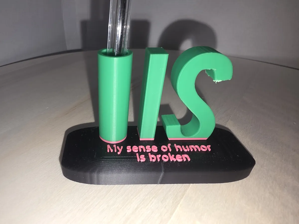 (PEN) IS pen holder joke, photo 3 of 3 - (PEN) IS pen holder joke Desk & Office