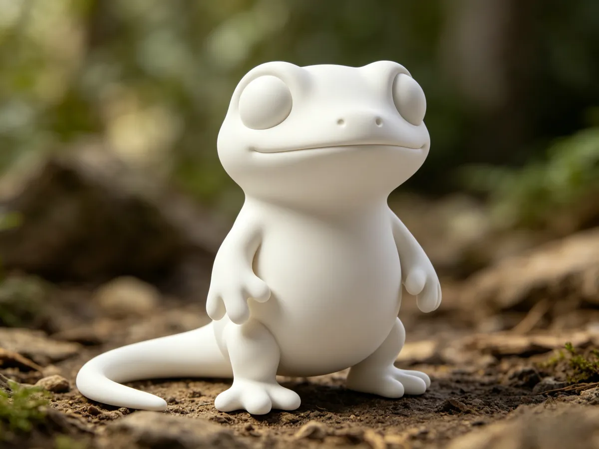 A Chibi Gecko Figure