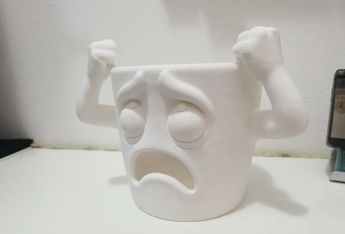 Shocked Planter Pot - Funny Plant Pot, photo 4 of 4 - Shocked Planter Pot - Funny Plant Pot Garden & Outdoor