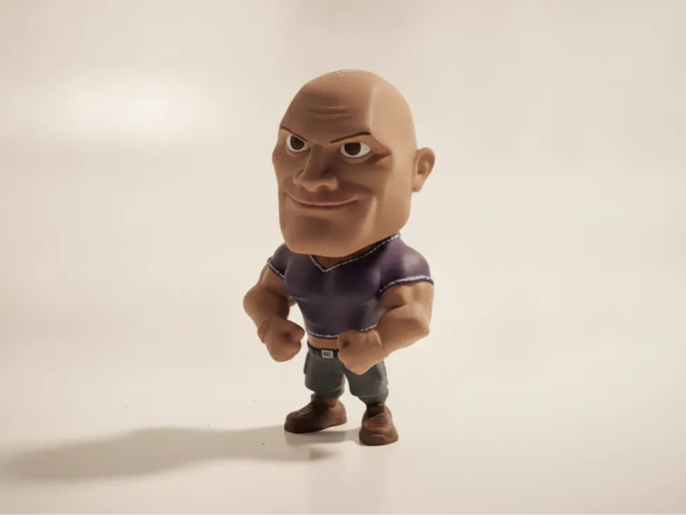 The Rock Chibi Character Figure - People, in stock in India