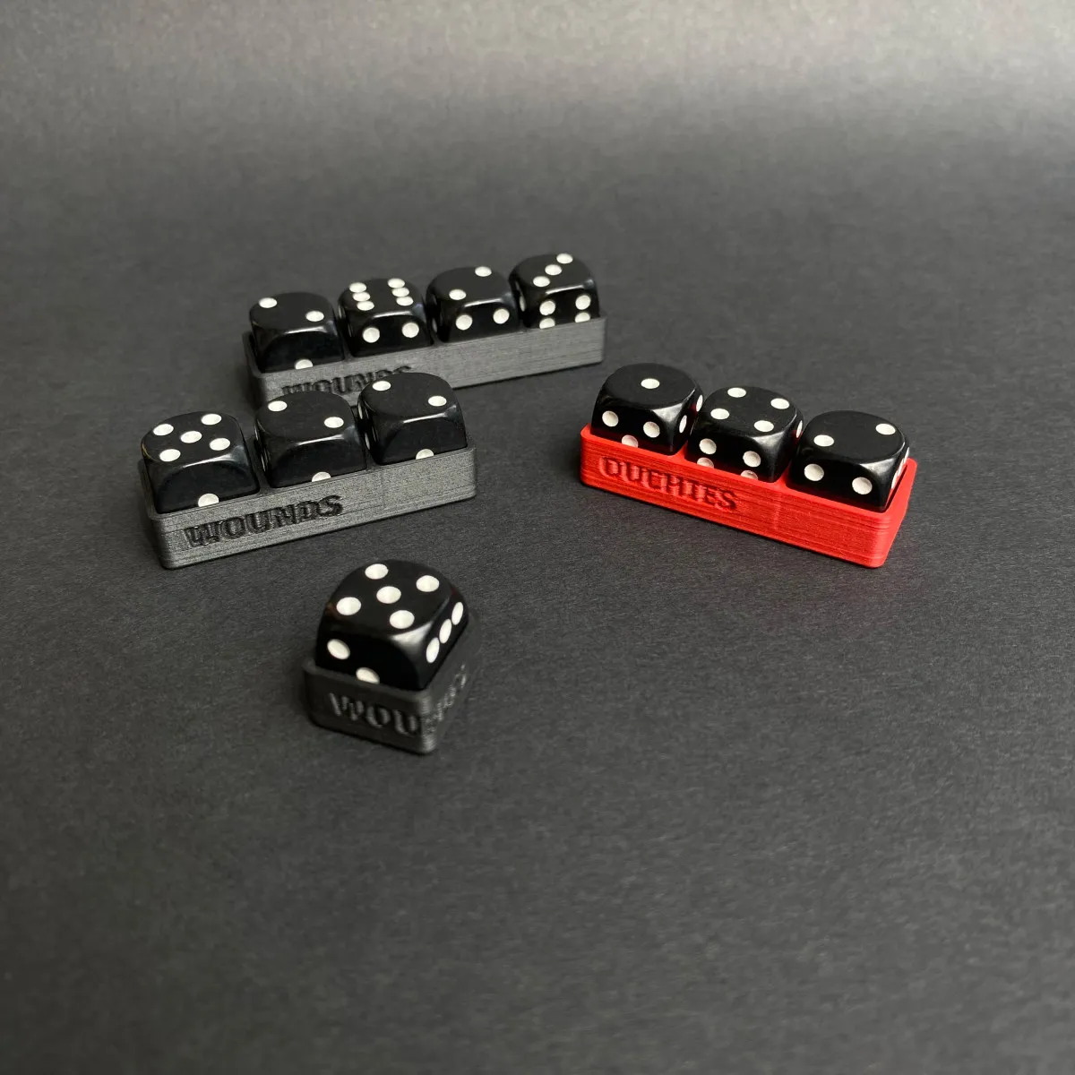 Wound tracker trays for 12 mm dice, photo 2 of 4 - Wound tracker trays for 12 mm dice Toys & Games