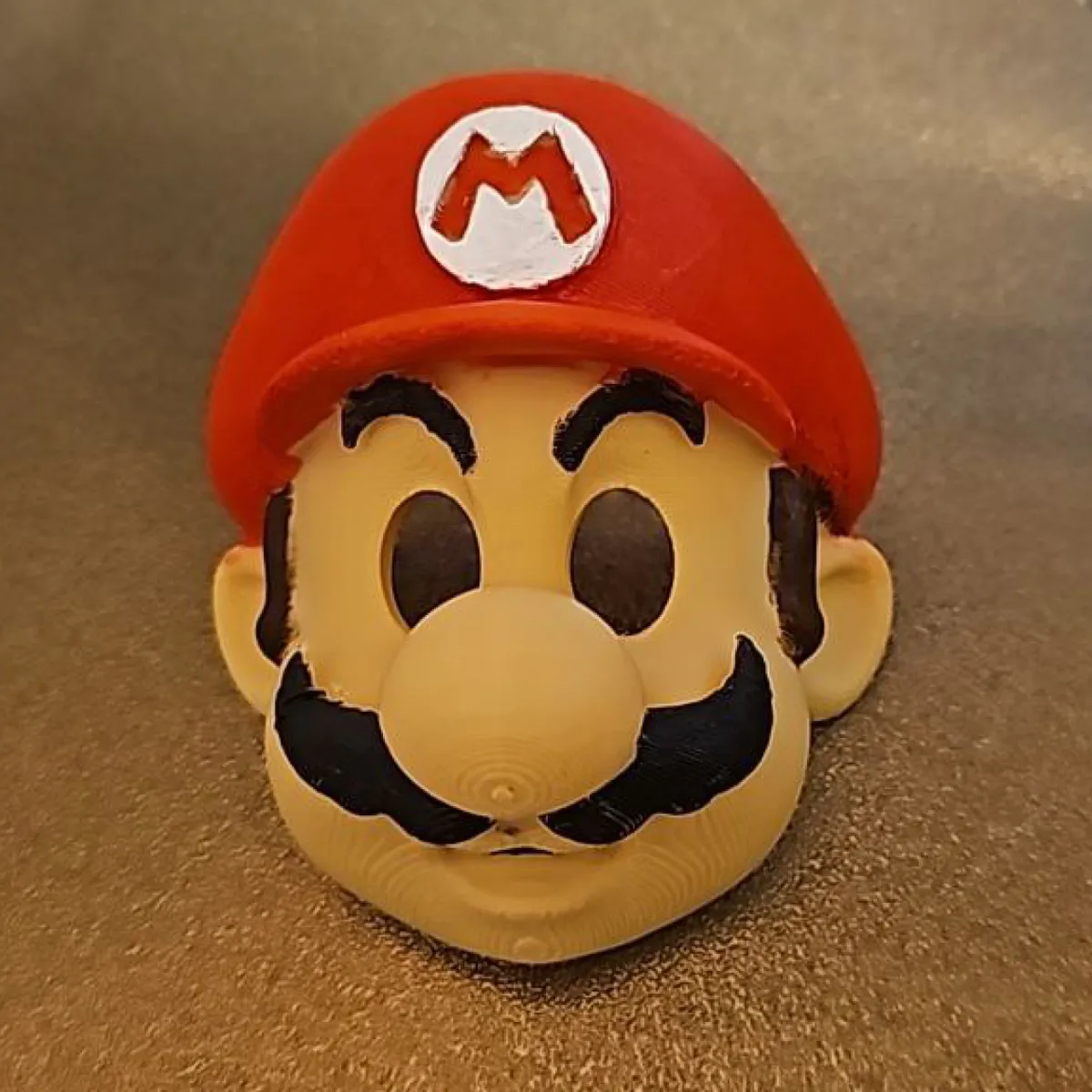 Super Mario Mask - with nose holes, with tie holes, photo 2 of 4 - Super Mario Mask - with nose holes, with tie holes Props & Cosplays