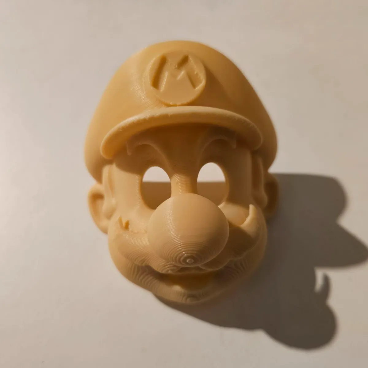 Super Mario Mask - with nose holes, with tie holes, photo 3 of 4 - Super Mario Mask - with nose holes, with tie holes Props & Cosplays