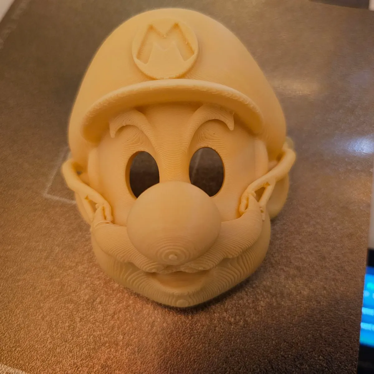 Super Mario Mask - with nose holes, with tie holes, photo 4 of 4 - Super Mario Mask - with nose holes, with tie holes Props & Cosplays