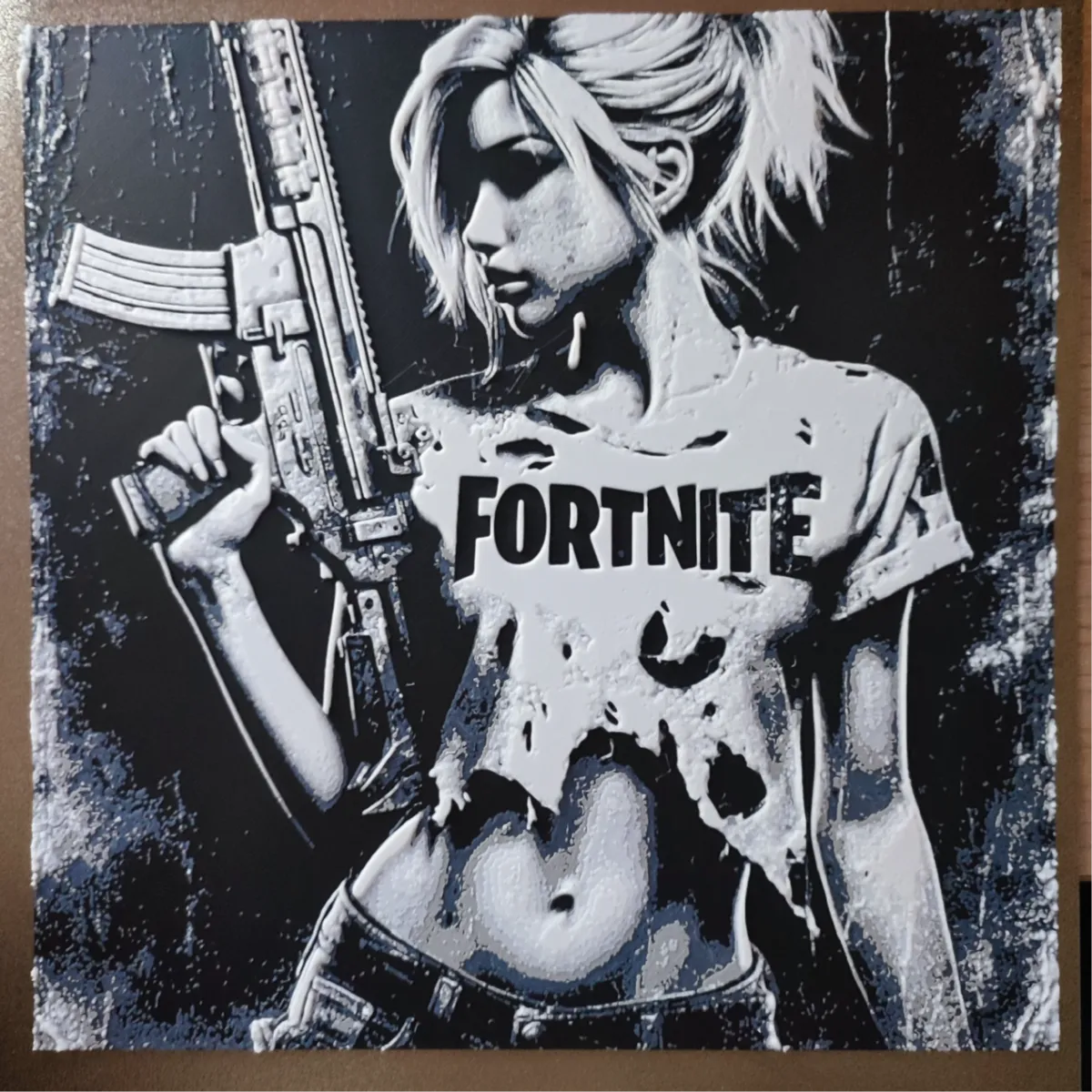 4-color HueForge Fortnite Girl