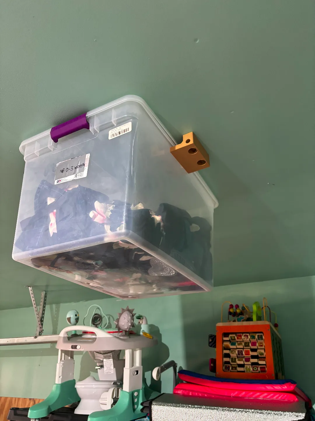 Ceiling Tote Storage Rack, photo 4 of 4 - Ceiling Tote Storage Rack Tools