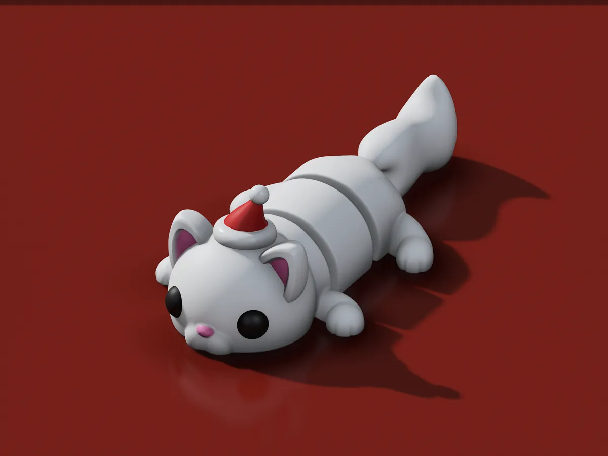 Articulated Christmas Cat - Articulated Cats & Dogs, in stock in India