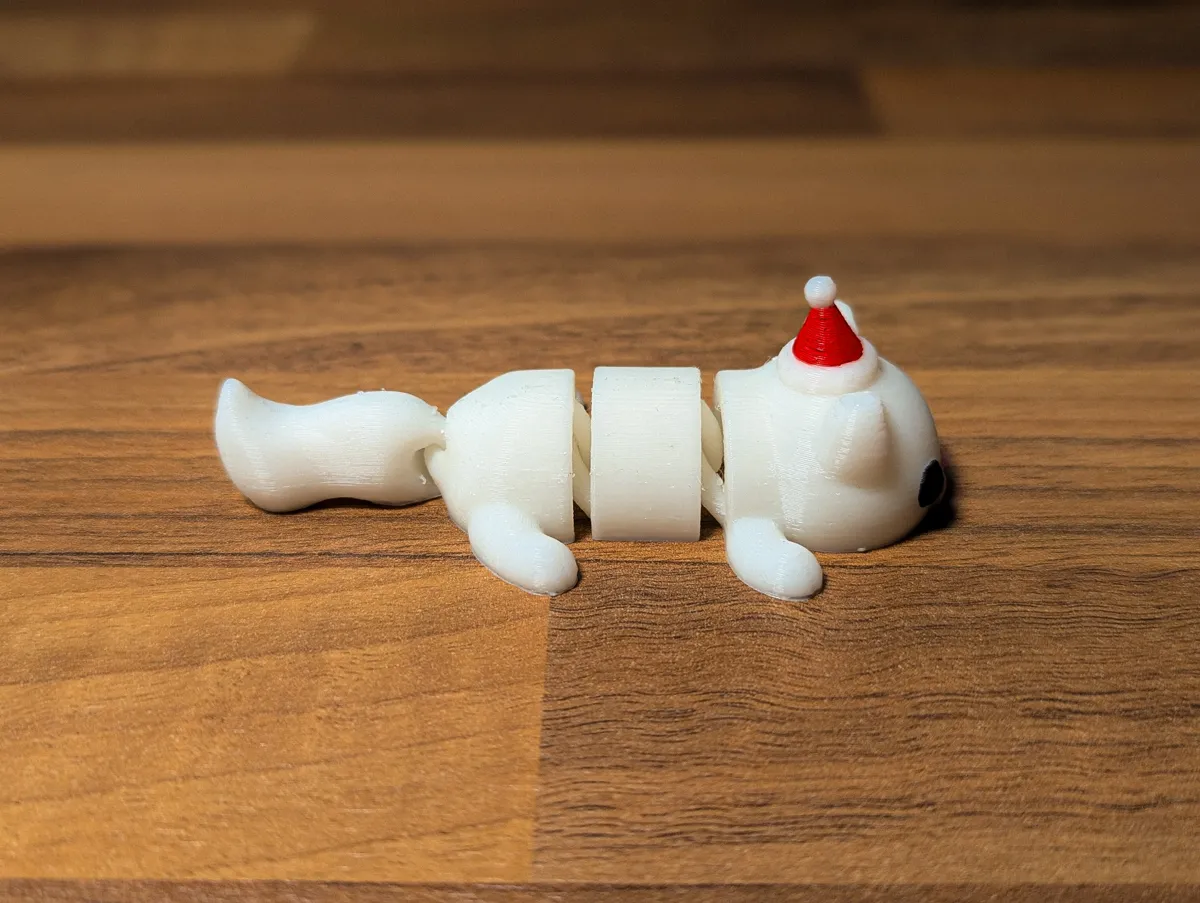 Articulated Christmas Cat, photo 4 of 4 - Articulated Christmas Cat Fidget & Sensory Toys