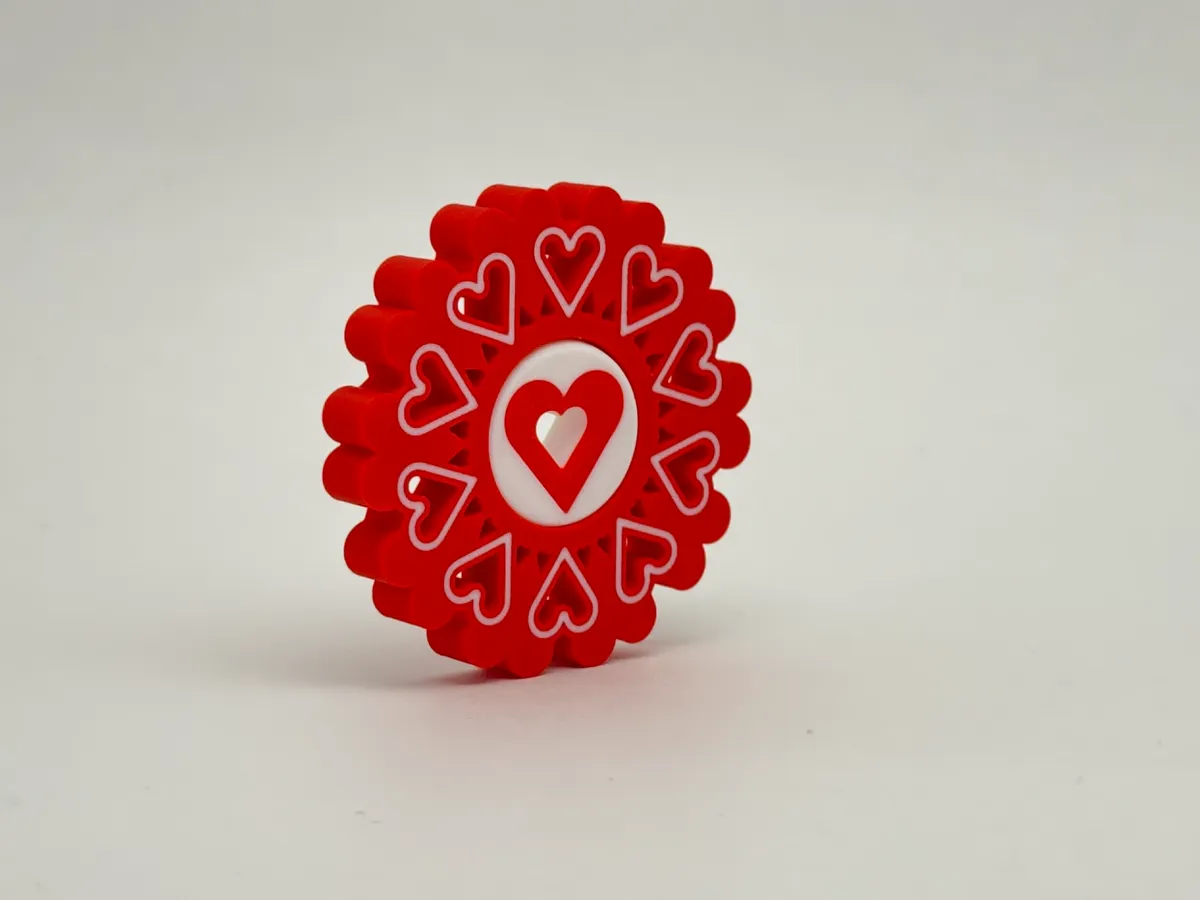 Heart Fidget Spinner #2, photo 2 of 3 - Heart Fidget Spinner #2 Fidget & Sensory Toys