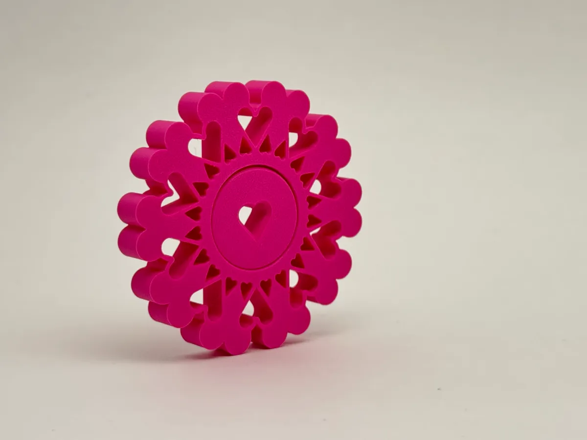 Heart Fidget Spinner #2, photo 3 of 3 - Heart Fidget Spinner #2 Fidget & Sensory Toys