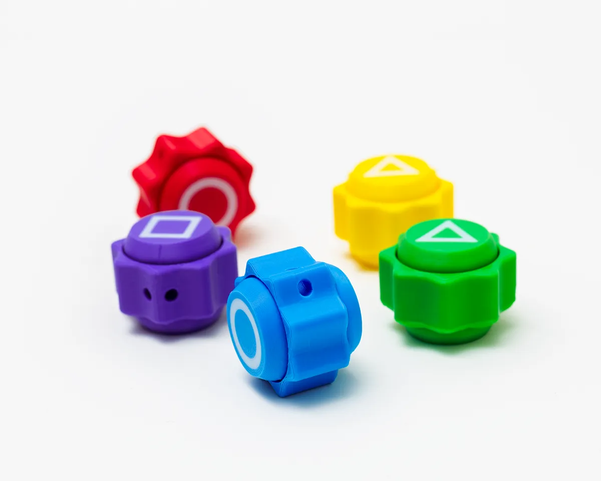 Squid Game Gonggi Stones Clicker Fidgets, photo 3 of 3 - Squid Game Gonggi Stones Clicker Fidgets Fidget & Sensory Toys