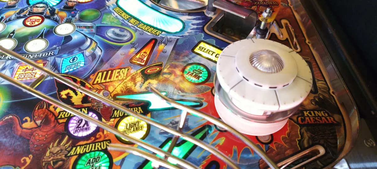 Godzilla Pinball Saucer Mod, photo 3 of 4 - Godzilla Pinball Saucer Mod Figurines & Collectibles