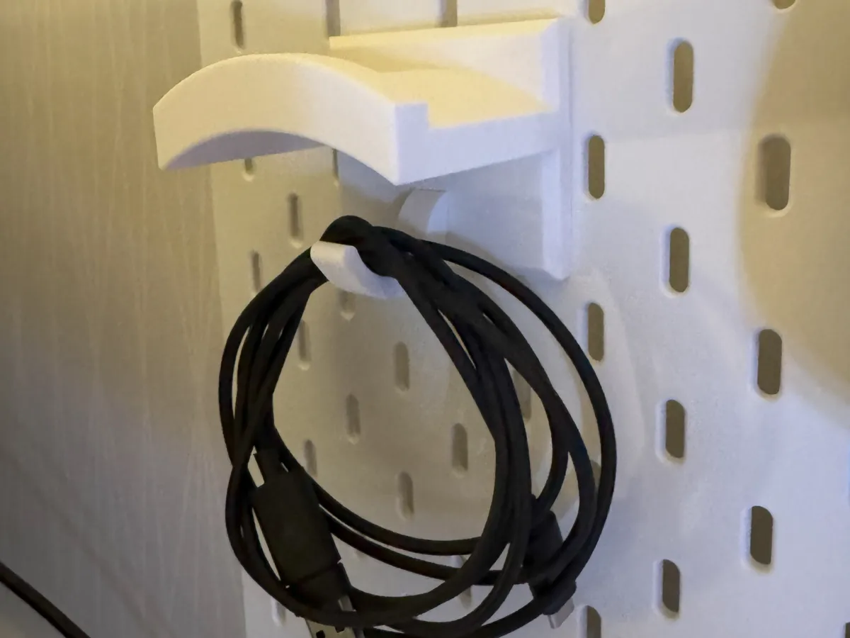 Headphone Hanger for IKEA Skadis Board, photo 2 of 4 - Headphone Hanger for IKEA Skadis Board Hobby & DIY