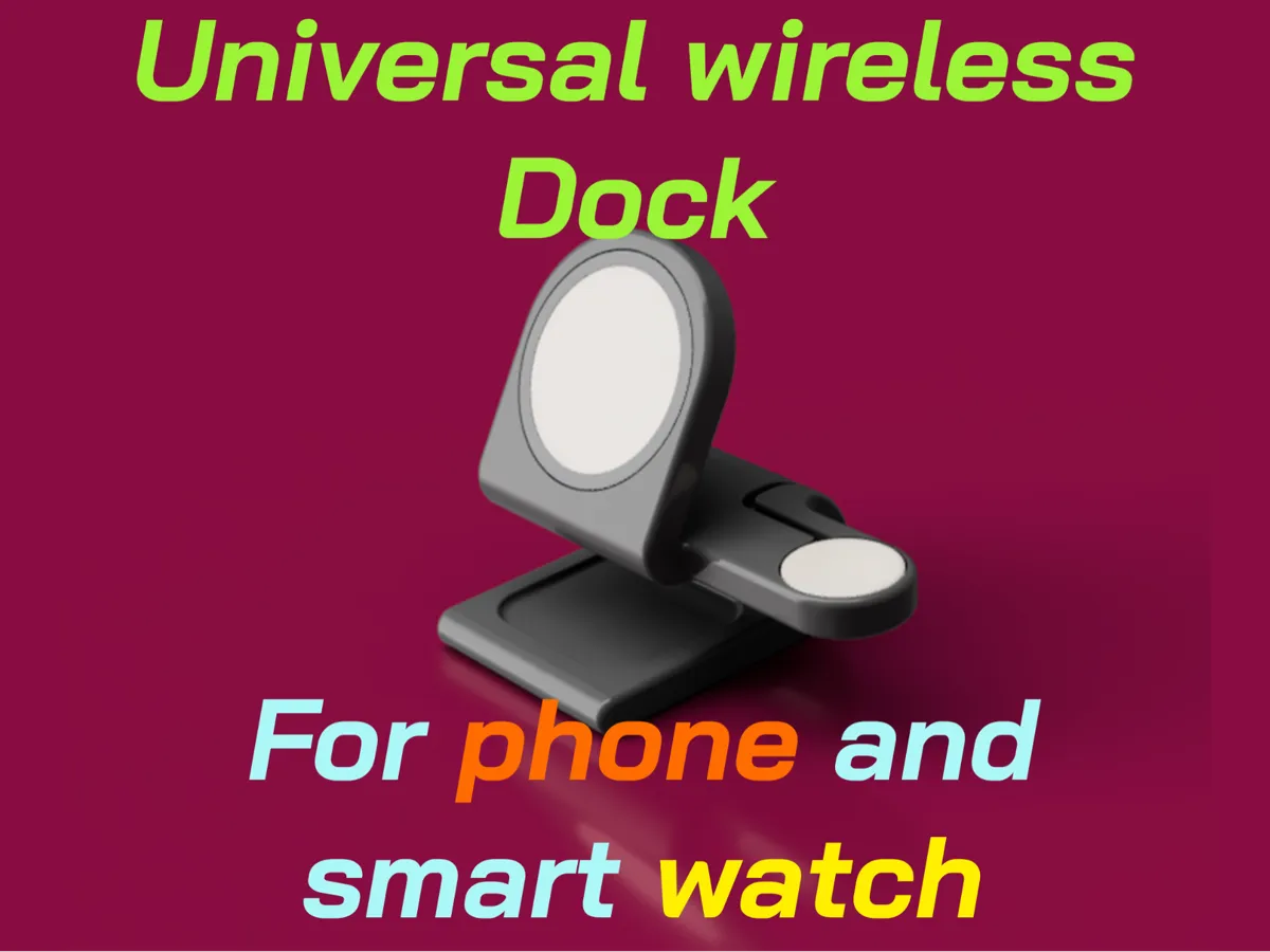 Universal Wireless Charging Dock for Phone and Watch