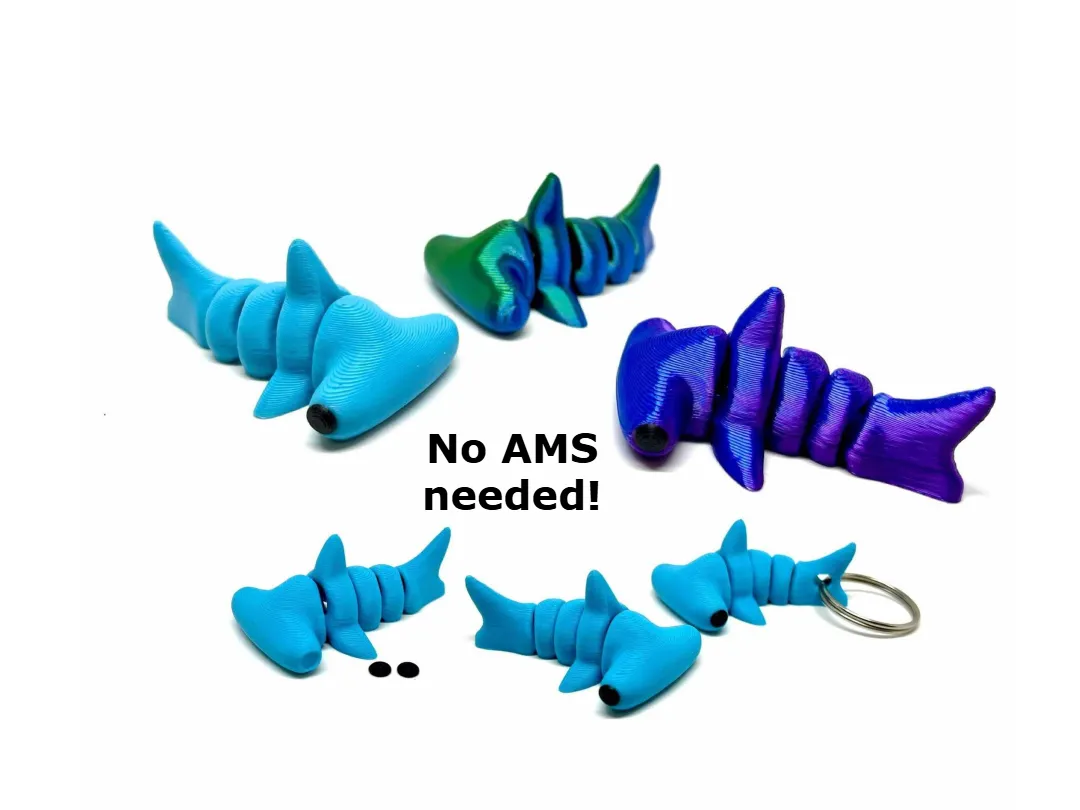 MINI Hammerhead Shark & Keychain!