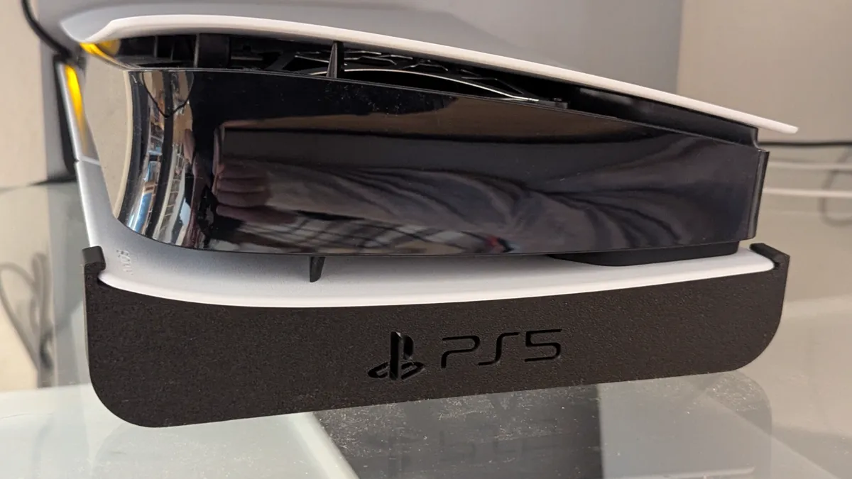 PS5 slim Disc drive horizontal stand with logo, photo 4 of 4 - PS5 slim Disc drive horizontal stand with logo Home Decor Items