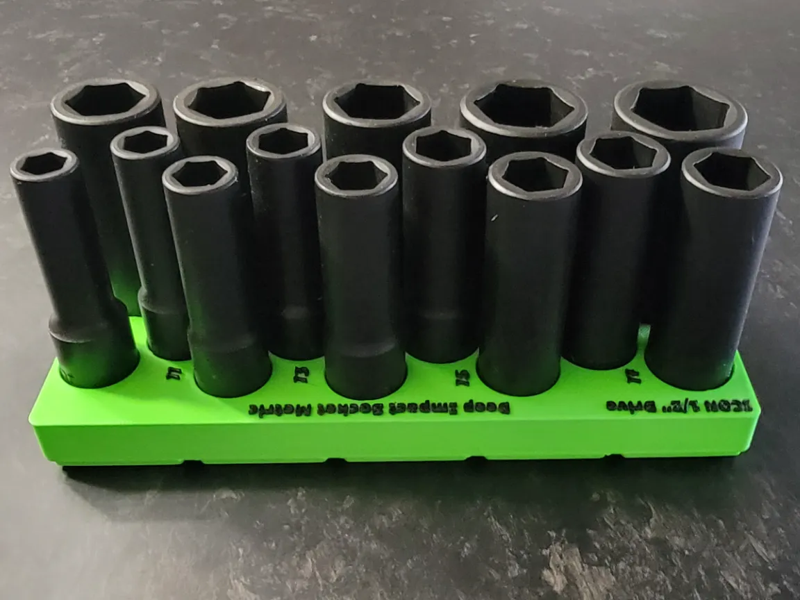 ICON 1/2'' Deep impact socket Metric Gridfinity