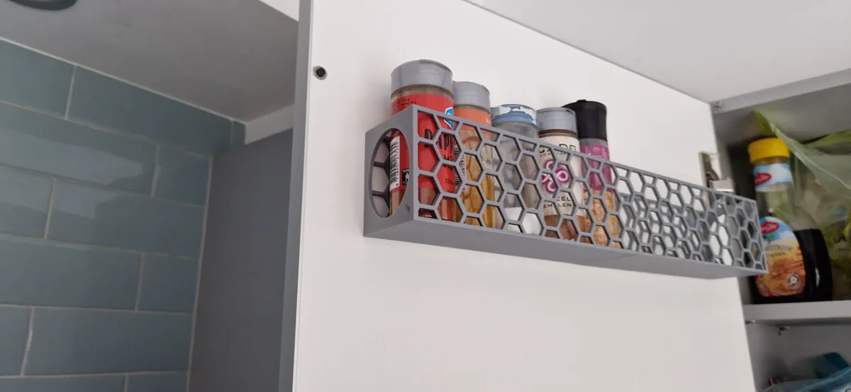 storage rack, organizer for herbs and spice - 400mm W 55mm D