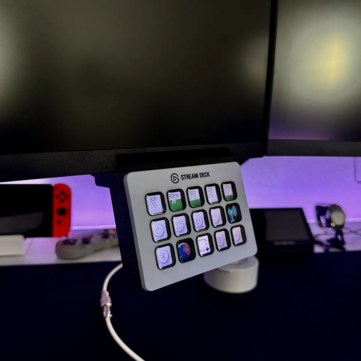 Stream Deck MK2 Monitor Mount, photo 3 of 4 - Stream Deck MK2 Monitor Mount Desk & Office