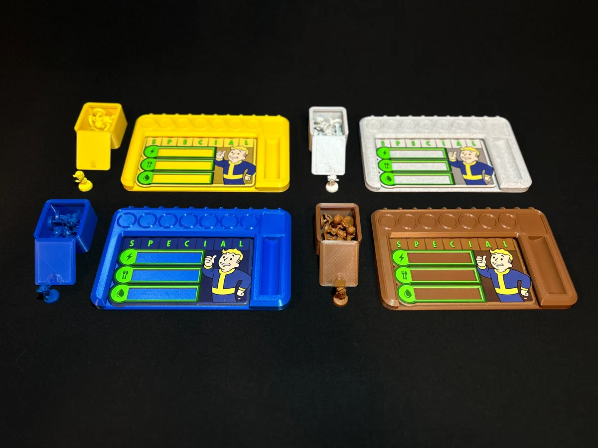 Fallout Shelter Player dashboard, playerboard