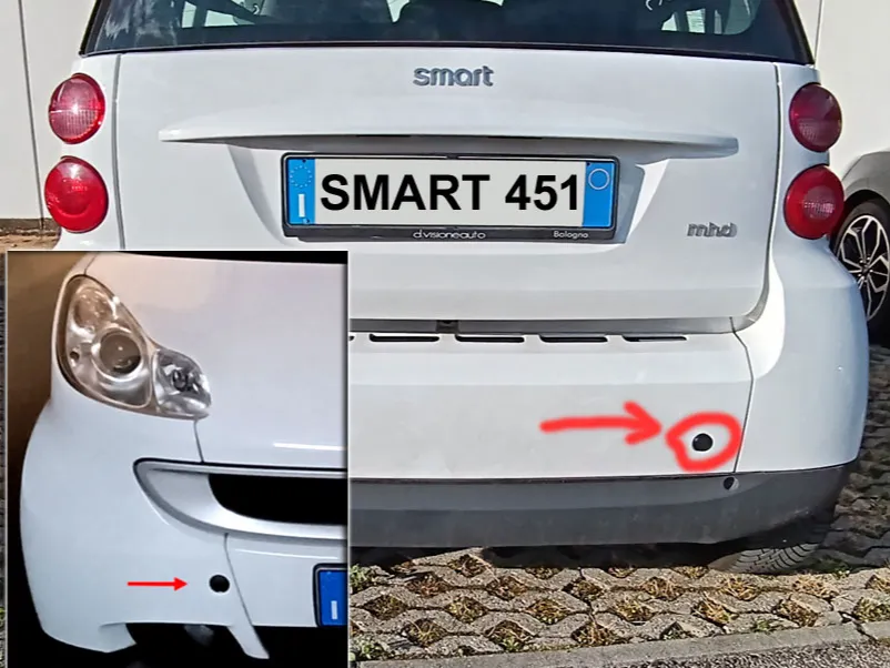 Smart 451 Front and Rear Bumper Caps