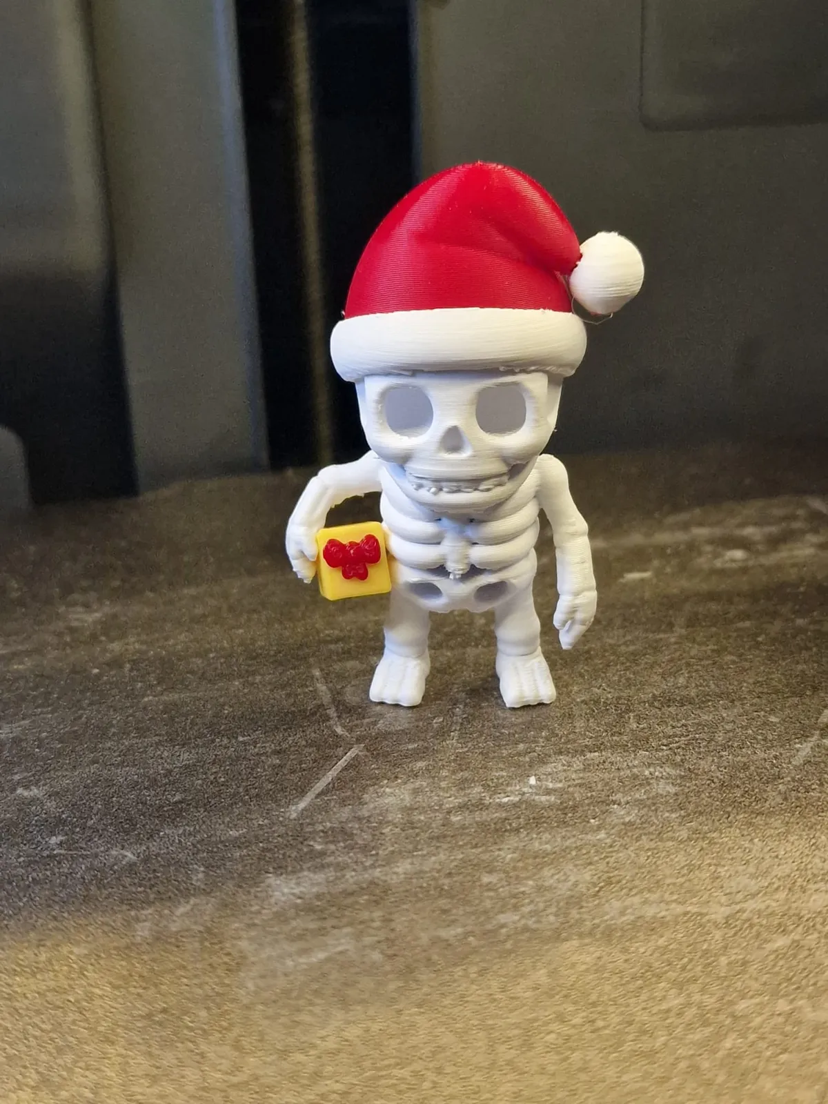 Cute Skeleton Christmas Edition Gift Chibi Figure, photo 3 of 4 - Cute Skeleton Christmas Edition Gift Chibi Figure Gifts & Occasions