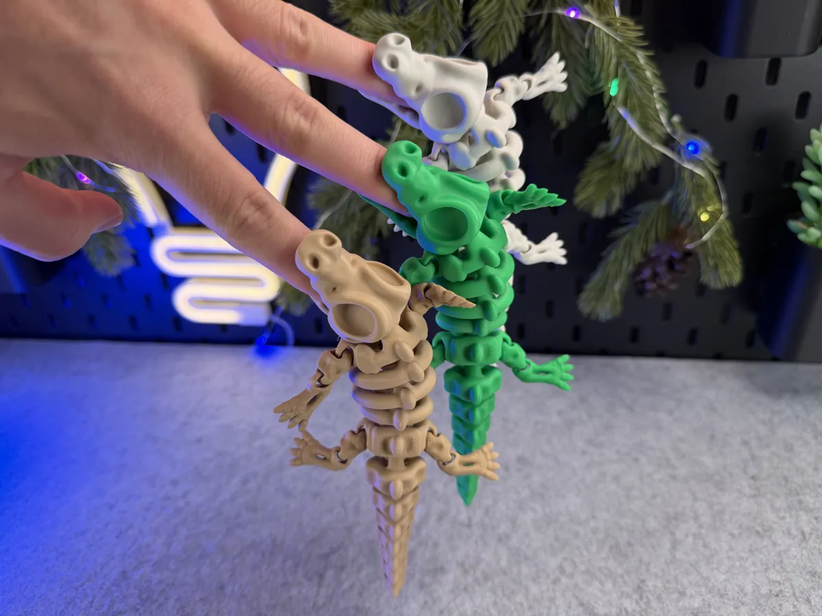 Articulated Skeleton Crocodile, photo 3 of 4 - Articulated Skeleton Crocodile Fidget & Sensory Toys