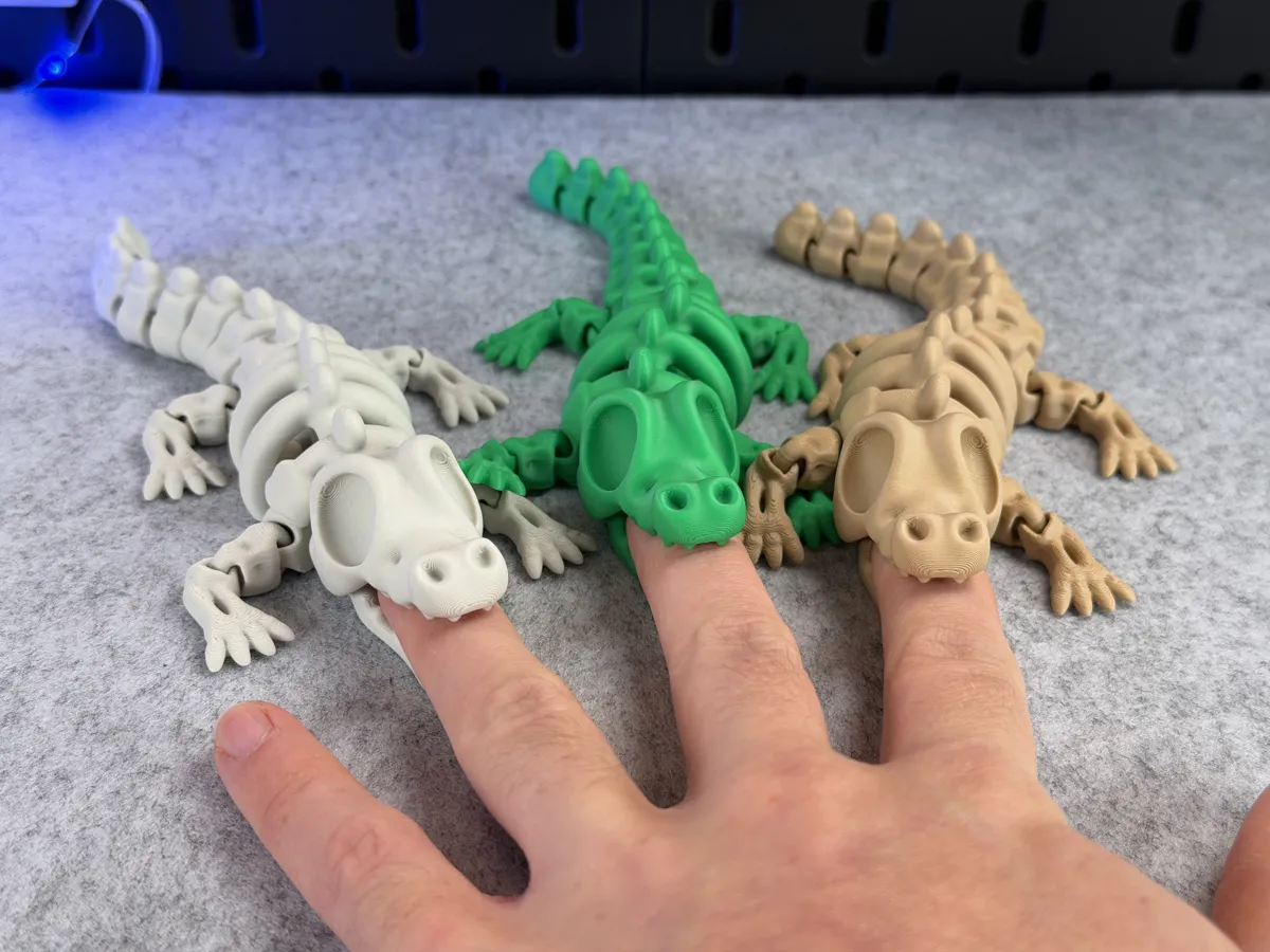 Articulated Skeleton Crocodile, photo 4 of 4 - Articulated Skeleton Crocodile Fidget & Sensory Toys