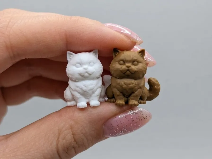 Mini British Shorthair Chibi, Cute Cat Figure