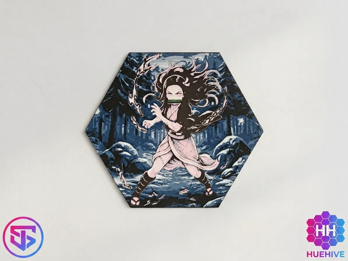 HueHive Demon Slayer - Nezuko Kamado - Photo Art & Lithophanes, in stock in India