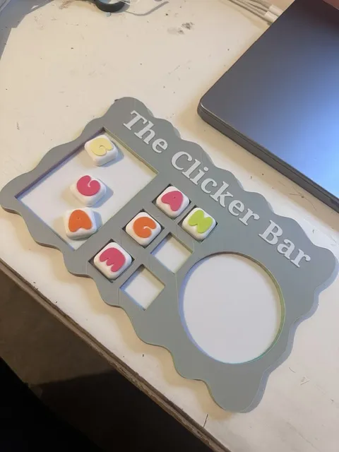 The Clicker Bar Fidget Tray Organiser, photo 2 of 4 - The Clicker Bar Fidget Tray Organiser Hobby & DIY