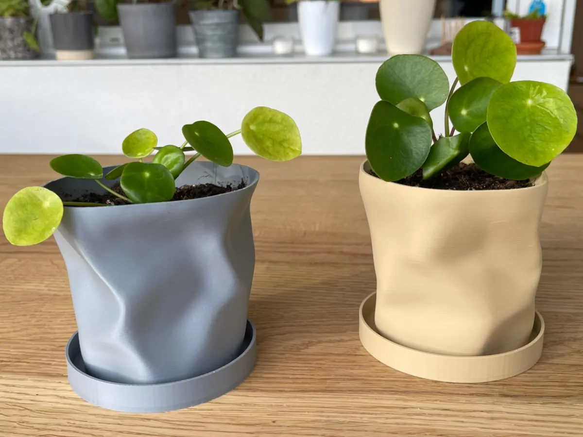 Crushed Flower Pot