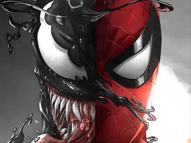 Spiderman And Venom hueforge - Superhero Photo Art, in stock