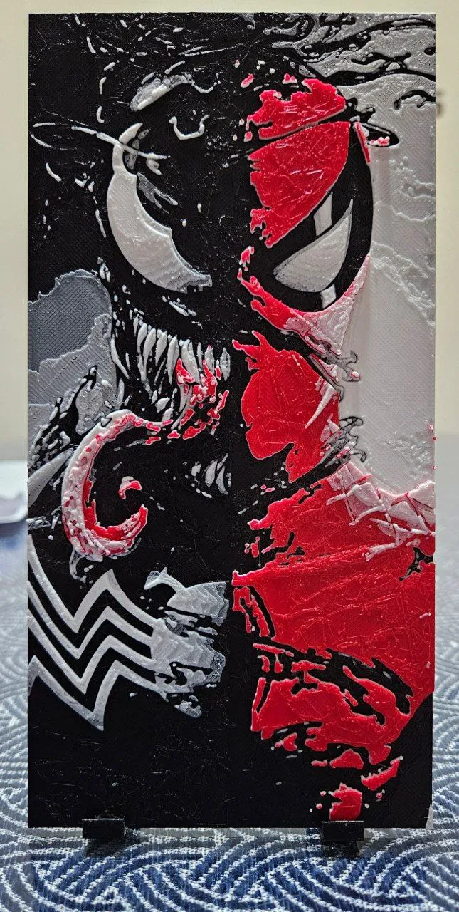 Spiderman And Venom hueforge, photo 2 of 2 - Spiderman And Venom hueforge Home Decor Items