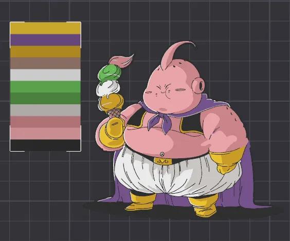 Majin Boo Sticker dbz - Characters, in stock in India