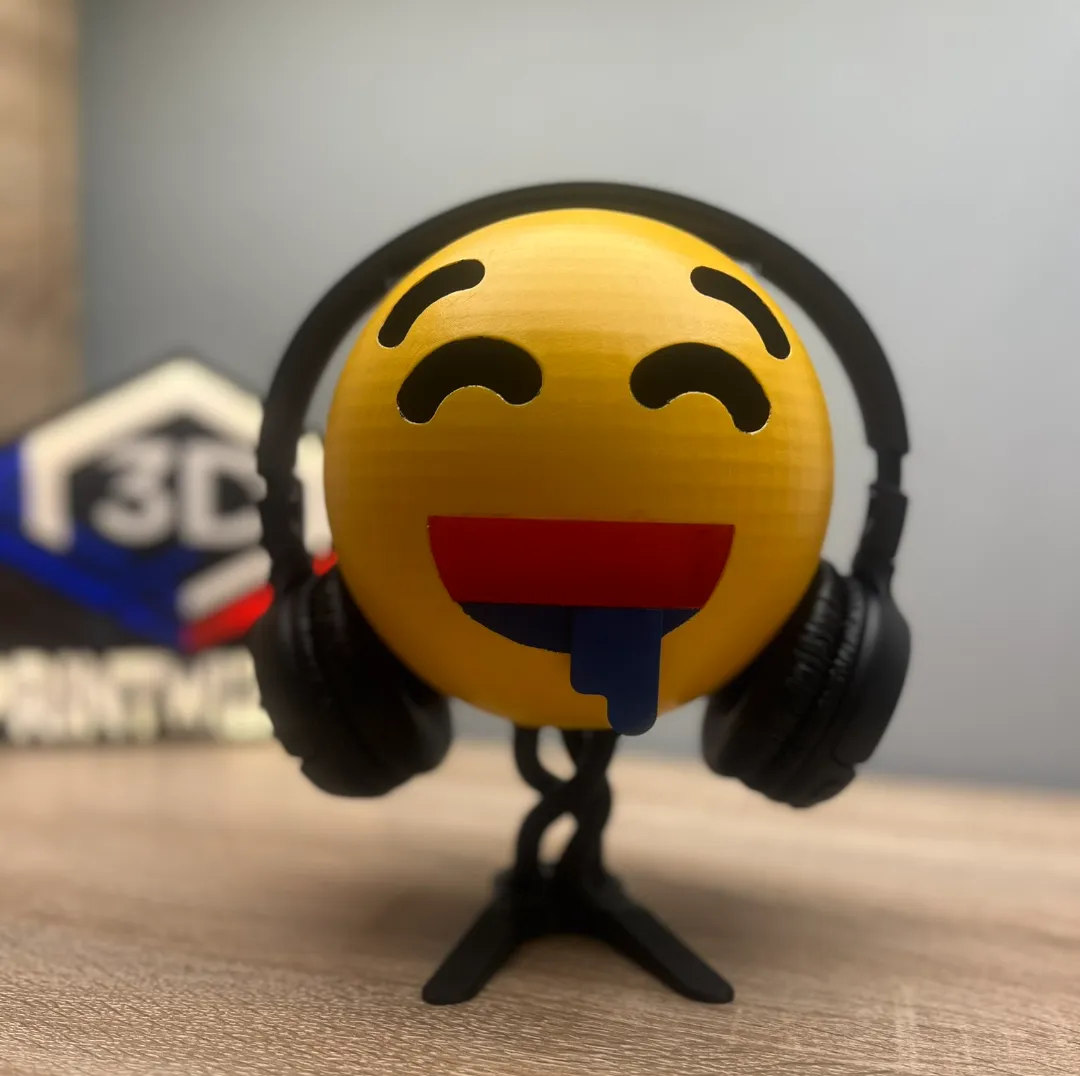 Drooling Emoji Headphone Stand - Dual & Combo Headphone Stands, in stock in India