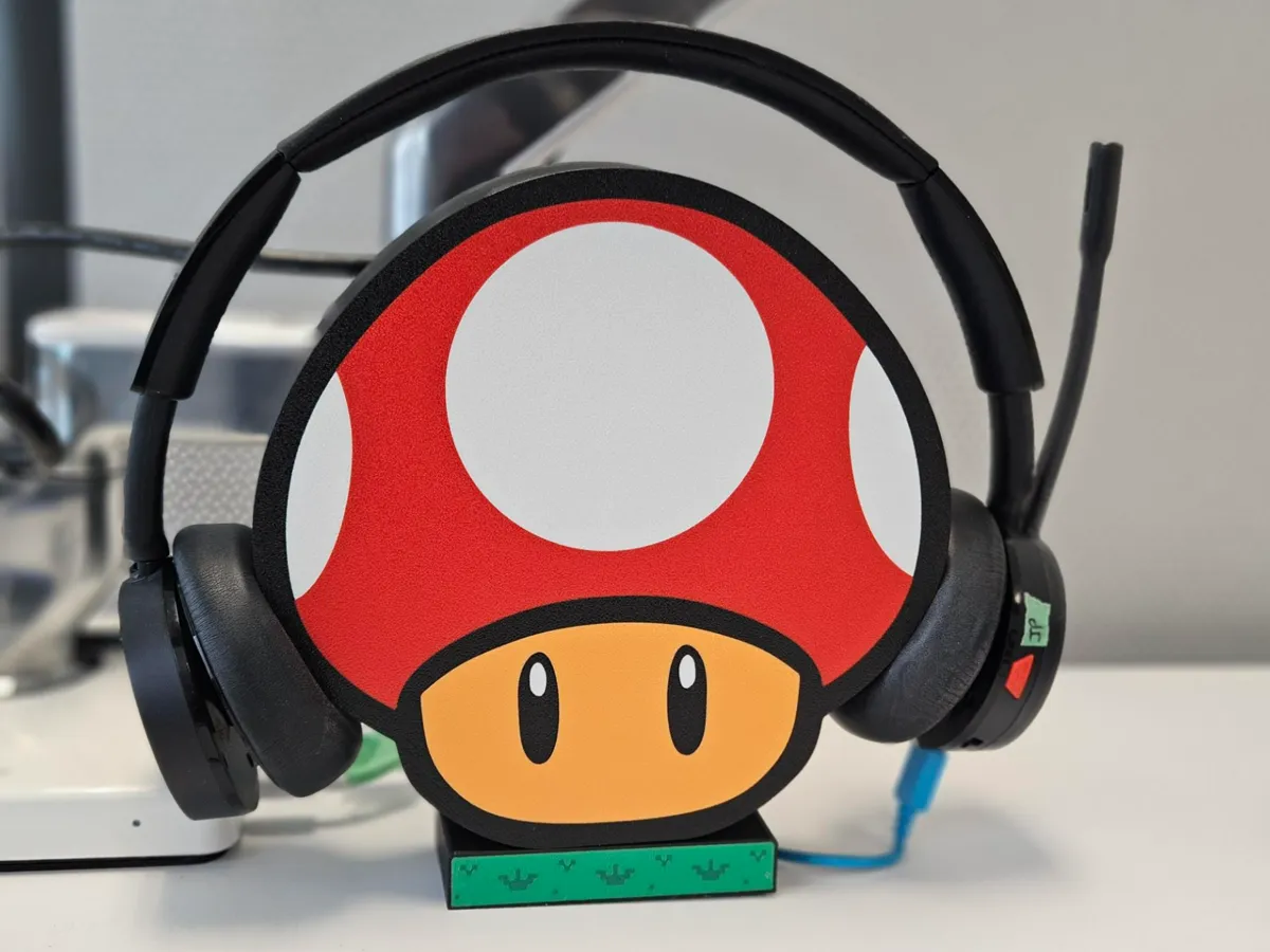 Mario Bros Mushroom Headset Stand - Gaming Headset Stands, in stock