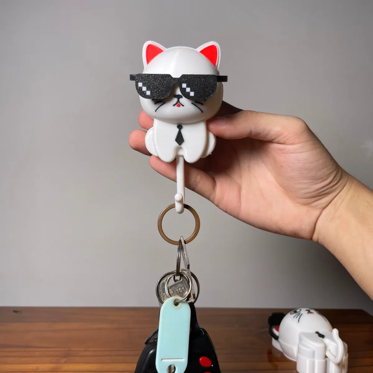 Cat Cool with Glasses Key Holder - Character Key Holders, in stock in India