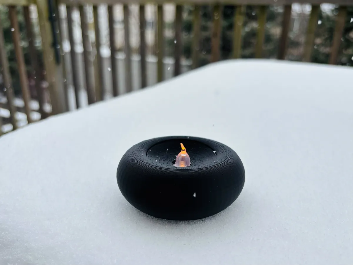 Modern Tealight Candle Holder/dish/tray with cover, photo 2 of 4 - Modern Tealight Candle Holder/dish/tray with cover Home Decor Items