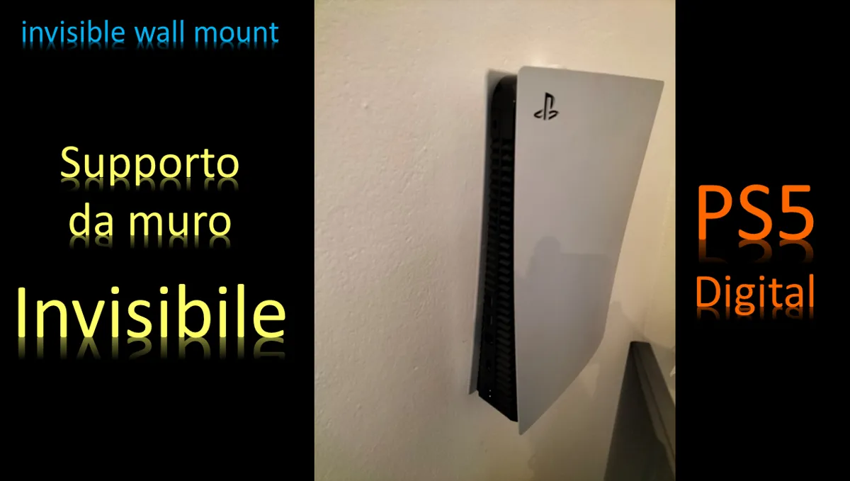 Supporto da muro Invisibile PS5 Digital