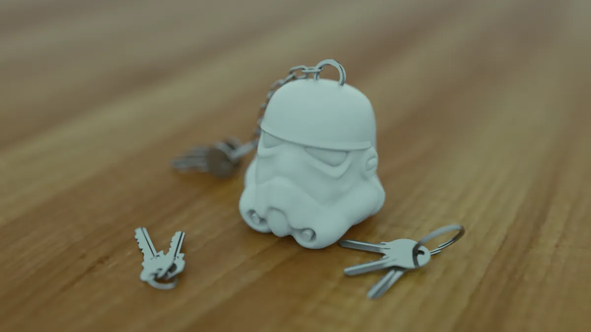 Mini Stormtrooper Keychain, photo 3 of 4 - Mini Stormtrooper Keychain Keychains