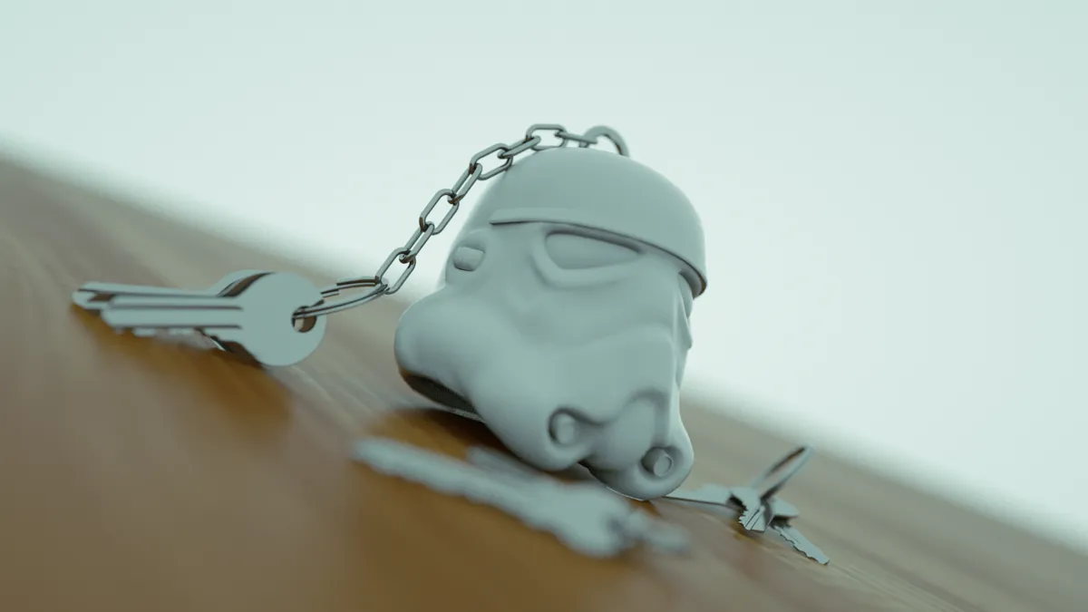 Mini Stormtrooper Keychain, photo 4 of 4 - Mini Stormtrooper Keychain Keychains