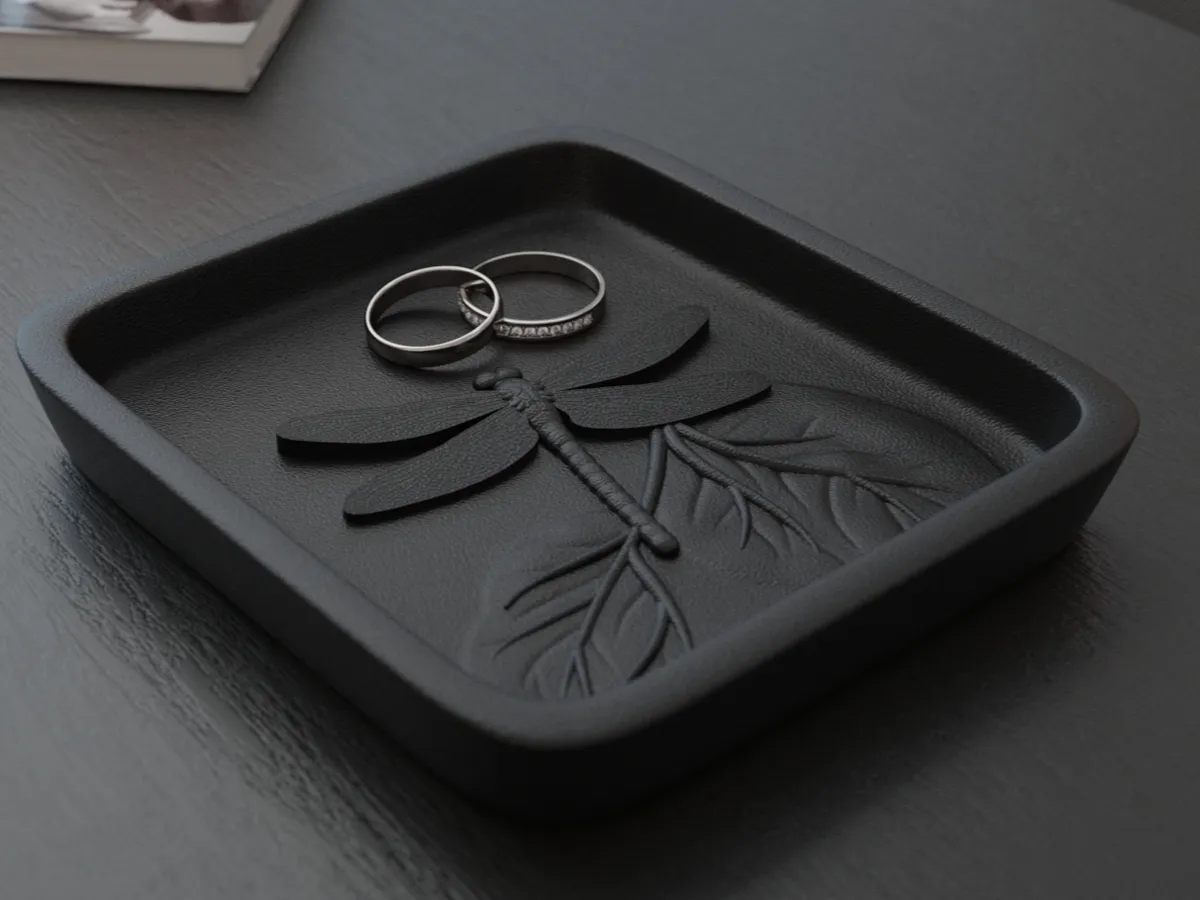 Dragonfly Tranquility Tray, 3D Organizer
